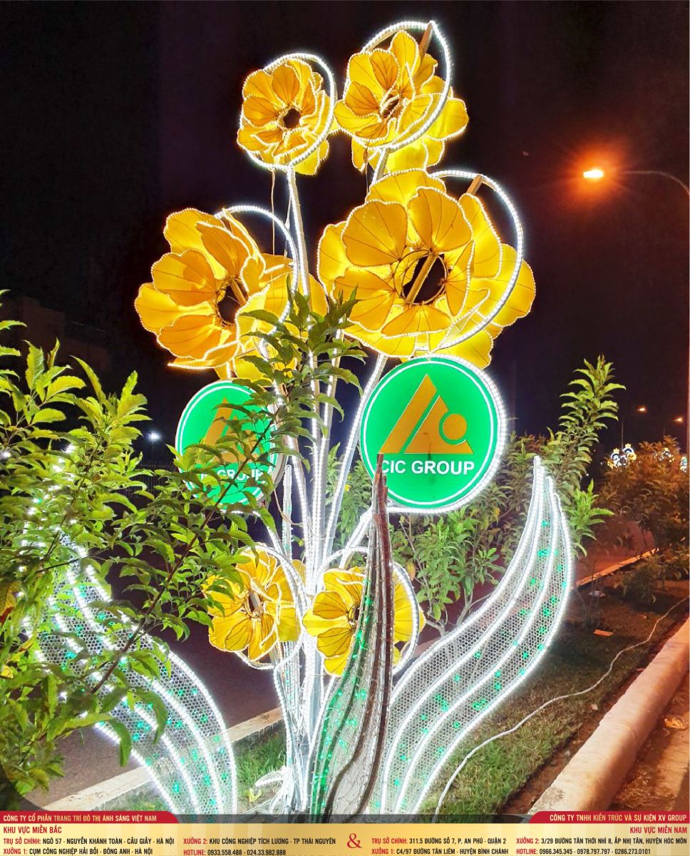 Những mẫu đèn led trang trí đường phố đẹp nhất hiện nay