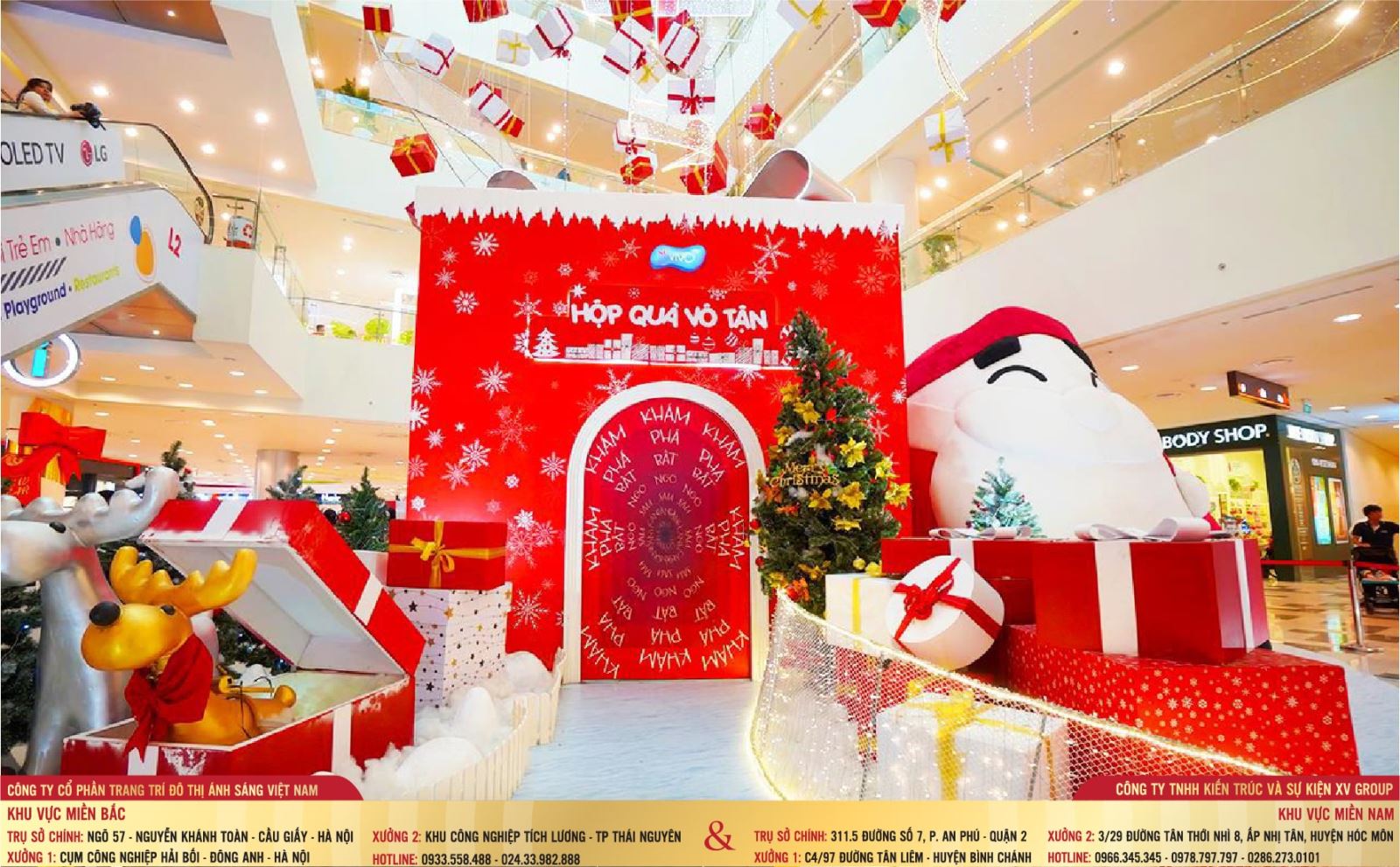 Dự án trang trí Noel tại Sài Gòn Center