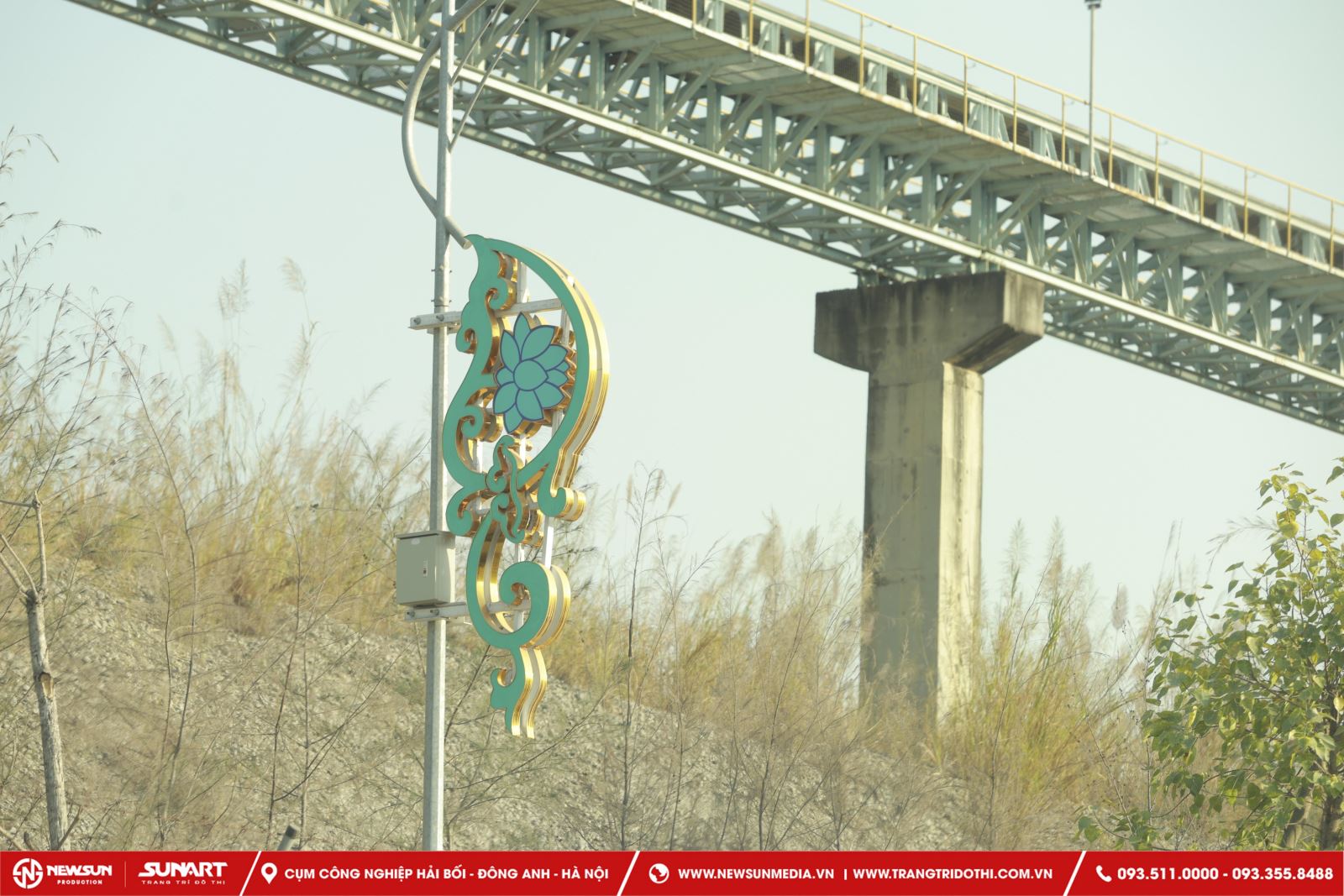 hình ảnh hoa văn trang trí cột điện đẹp, ấn tượng tại huyện Thủy Nguyên, Hải Phòng8