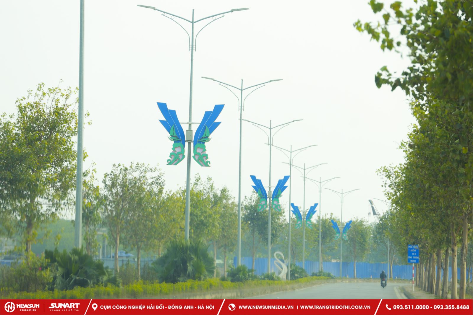 hình ảnh hoa văn trang trí cột điện đẹp, ấn tượng tại huyện Thủy Nguyên, Hải Phòng1