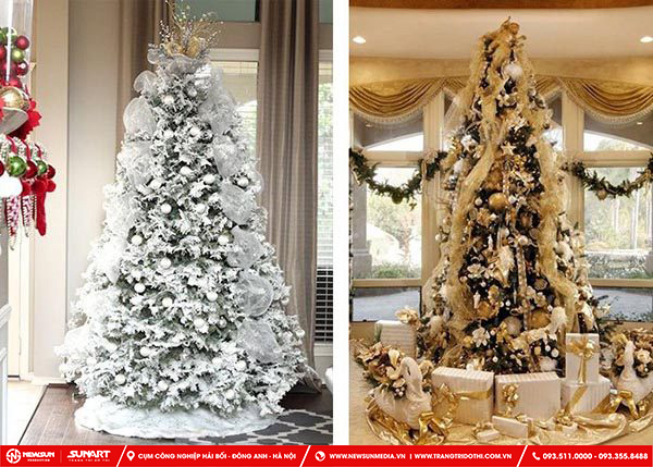 Ý tưởng trang trí cây thông Noel tại nhà theo lối trang nhã