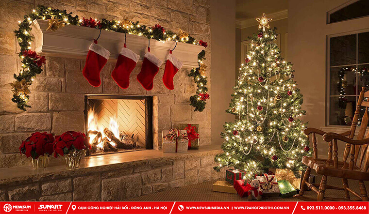 Ý tưởng trang trí cây thông Giáng Sinh theo lối truyền thống